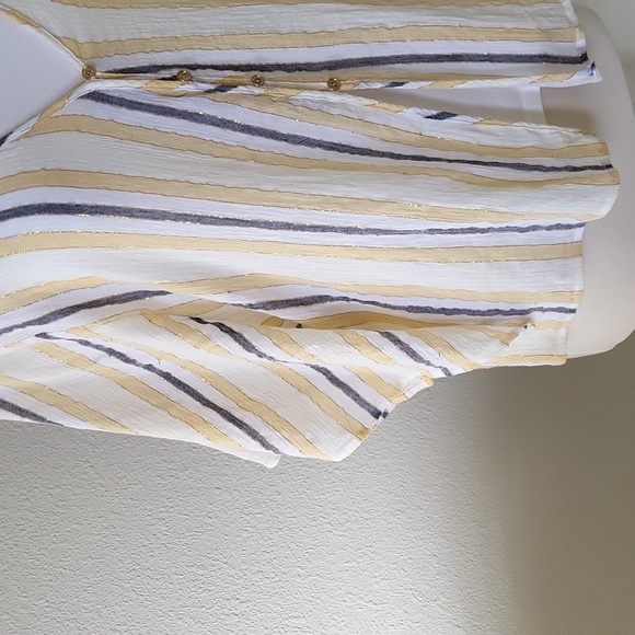 Michael Michael KOrs Striped dolman sleeve size M Top - Picture 3 of 8